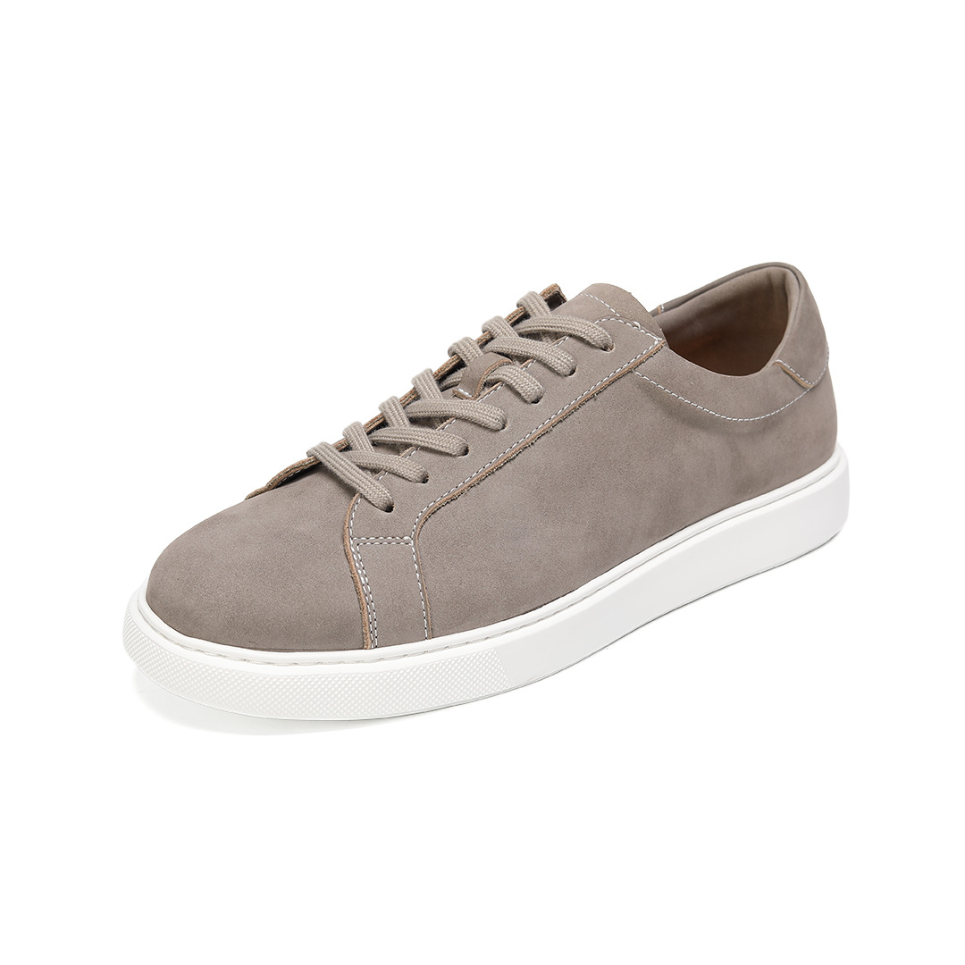 Washed Leather Sneakers Mens Casual Leather Shoes photo 5