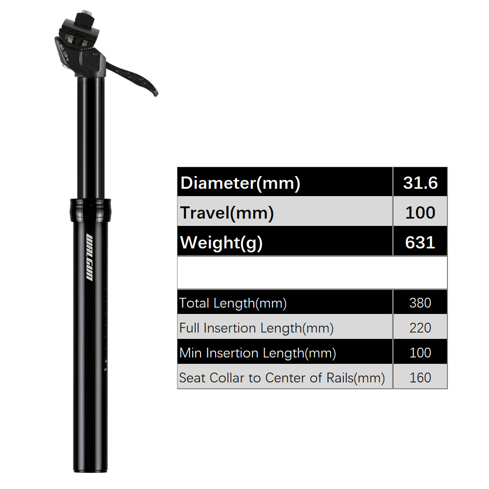 WALGUN Dropper Seatpost For Mountain Bikes photo 2
