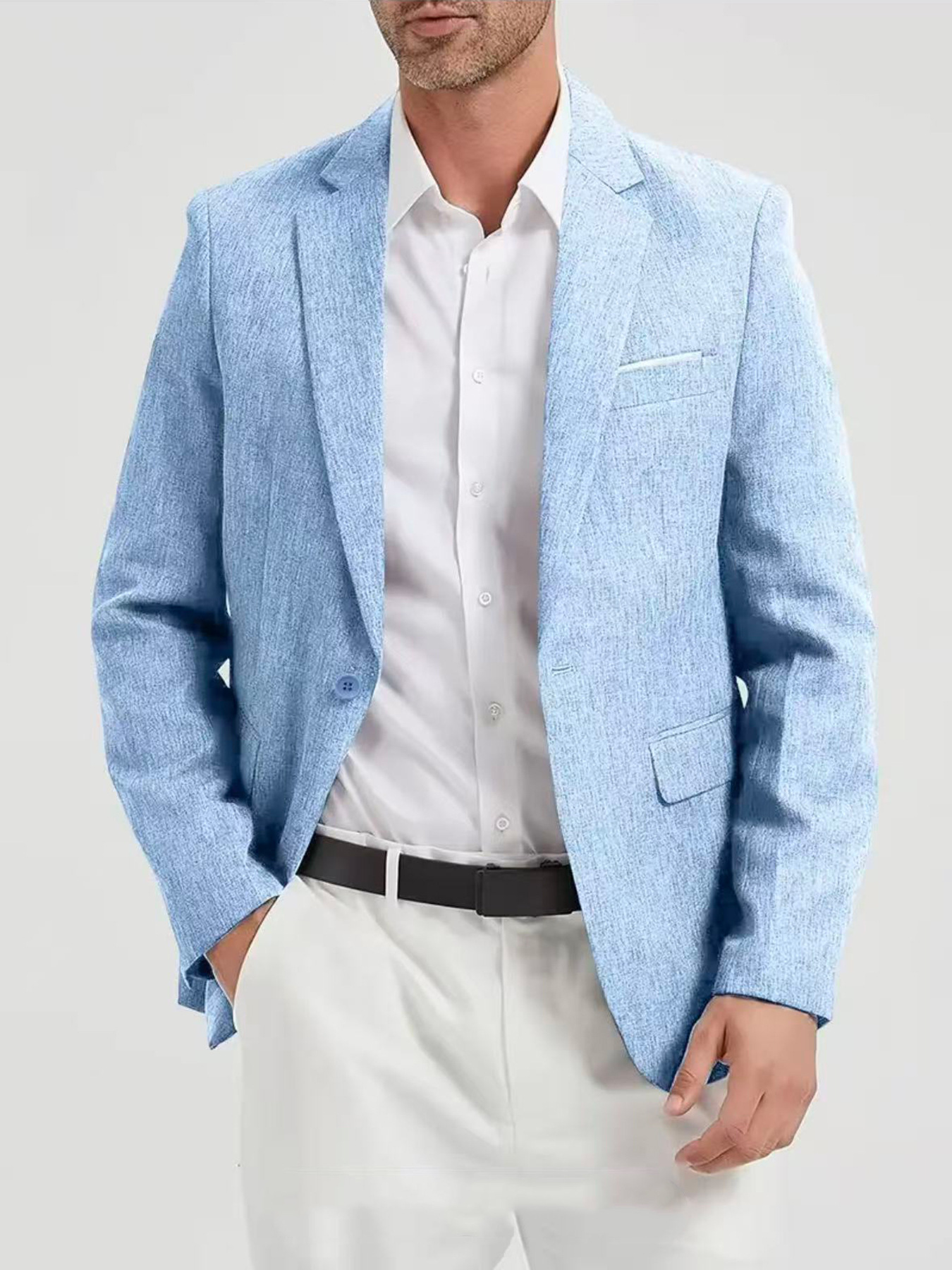 New Casual Single-breasted Suit For Wedding Best Man photo 7