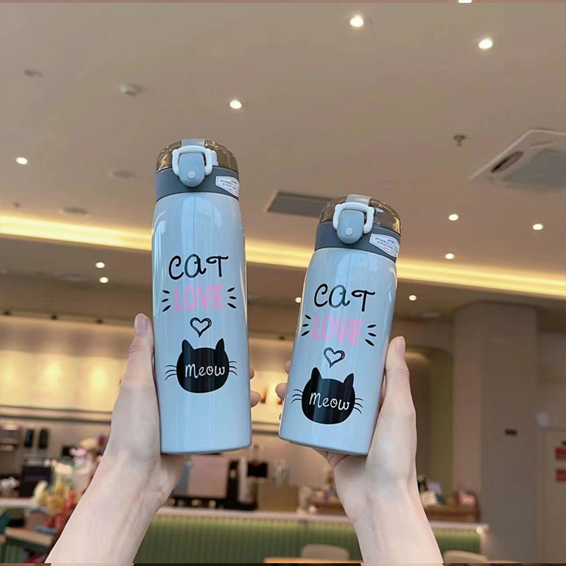 Handy Straw Cup Cute Bear Design For Students And Couples photo 7