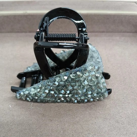 Korean-style Triangular Full-diamond Hair Clip For Women photo 5