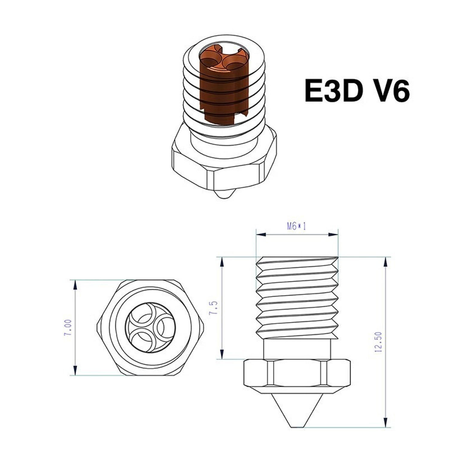 Hardened Steel Nozzle For 3D Printers photo 8