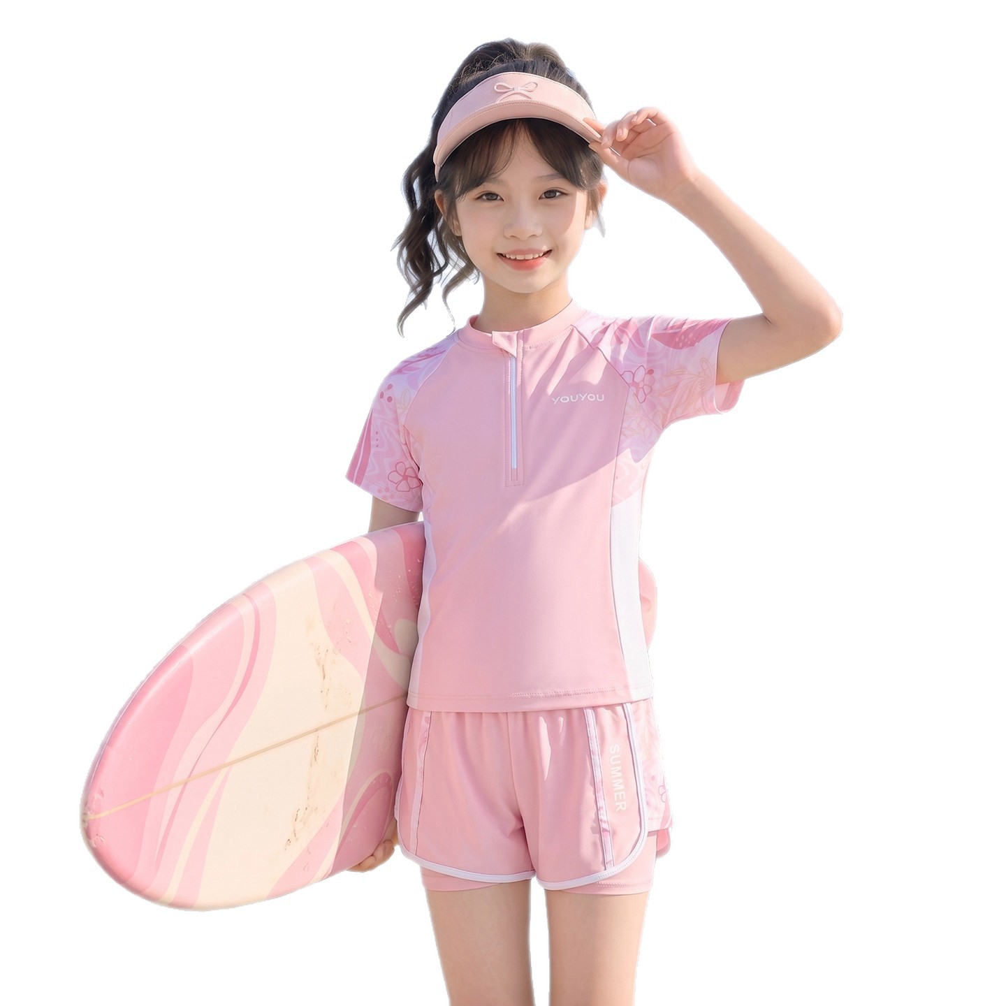 Girls' Two-piece Casual Swimwear Set photo 3