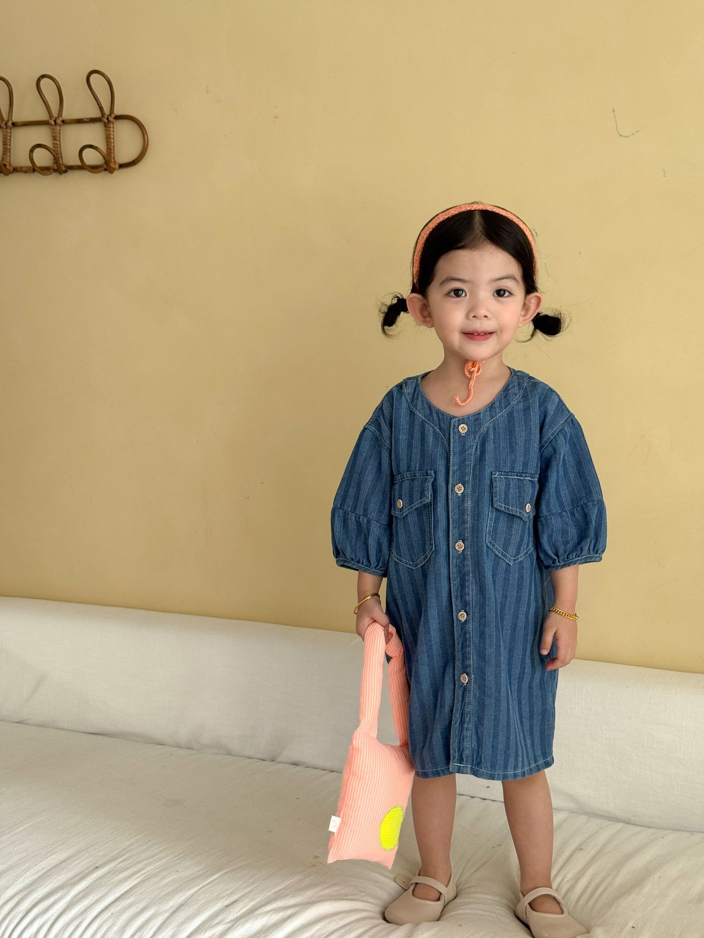 Children's Summer Denim Shirt Set photo 5