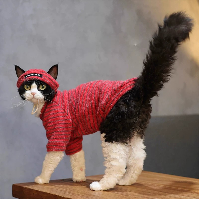 Pet Cat Two-legged Fleece Clothing photo 5