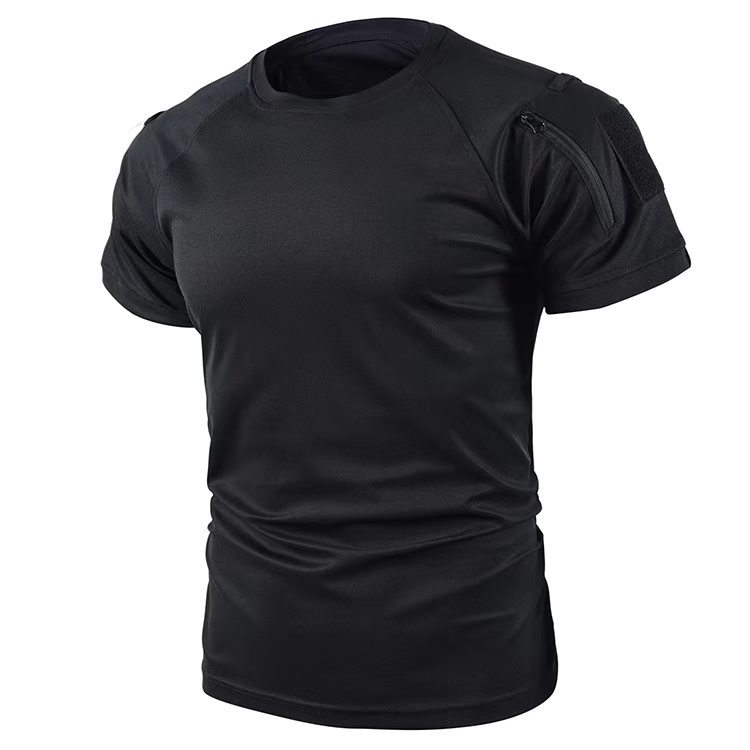Quick-drying Tactical Short-sleeve Men's Crew-neck T-shirt photo 4
