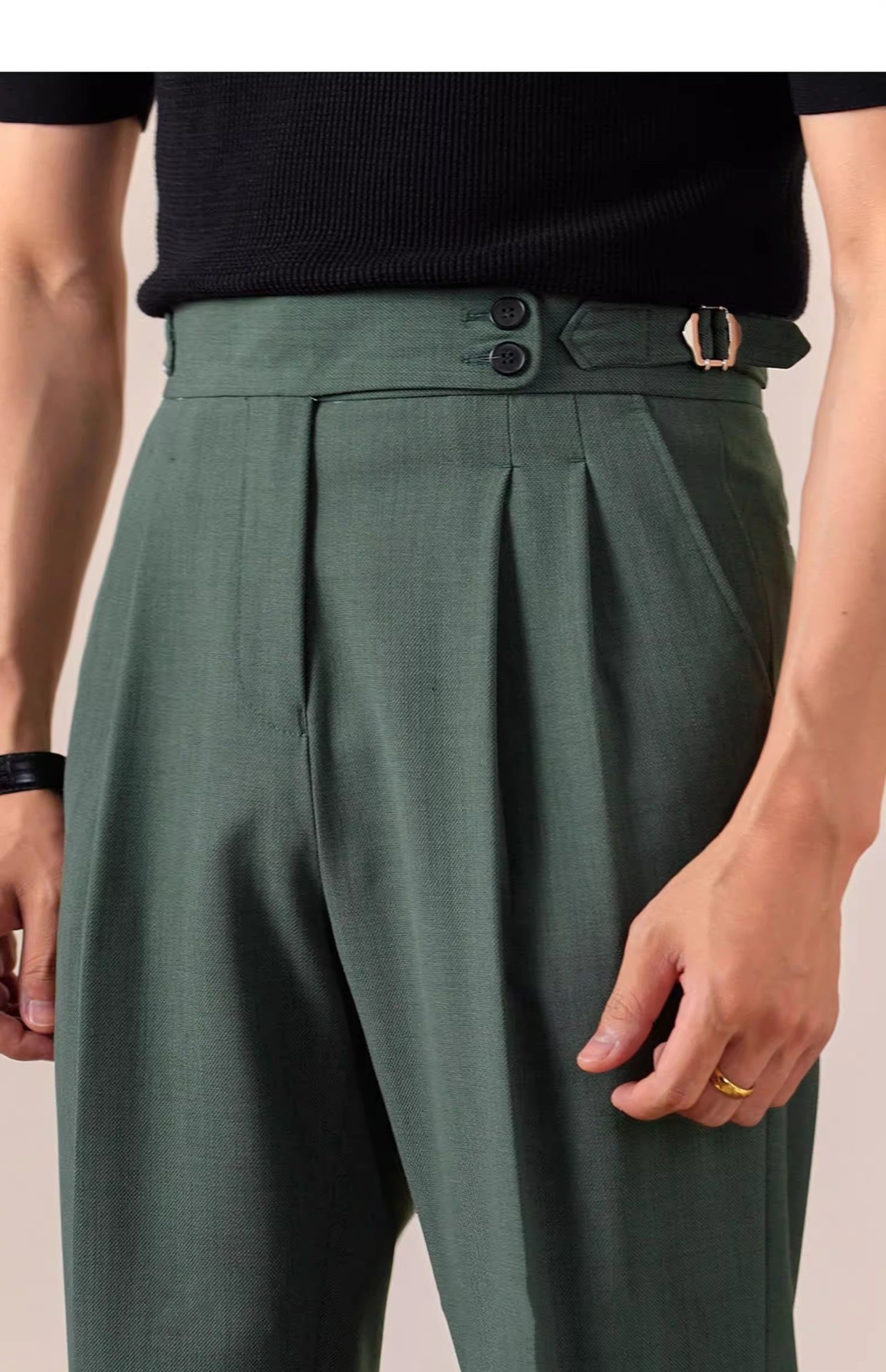 Men's Italian Men's Neapolitan Suit Pants photo 5