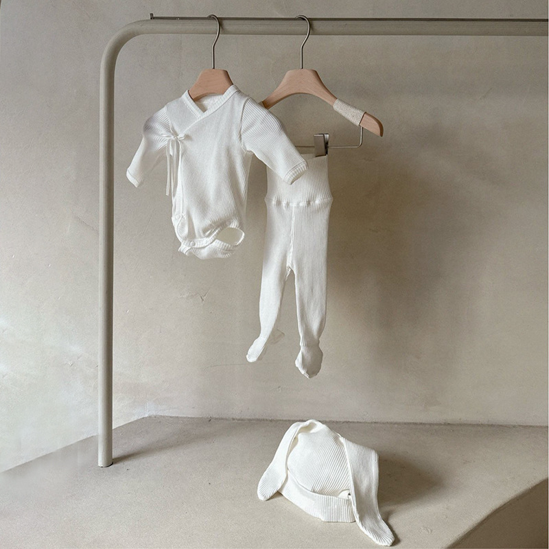 Newborn Clothes Romper Rabbit Ear Hat Set photo 5