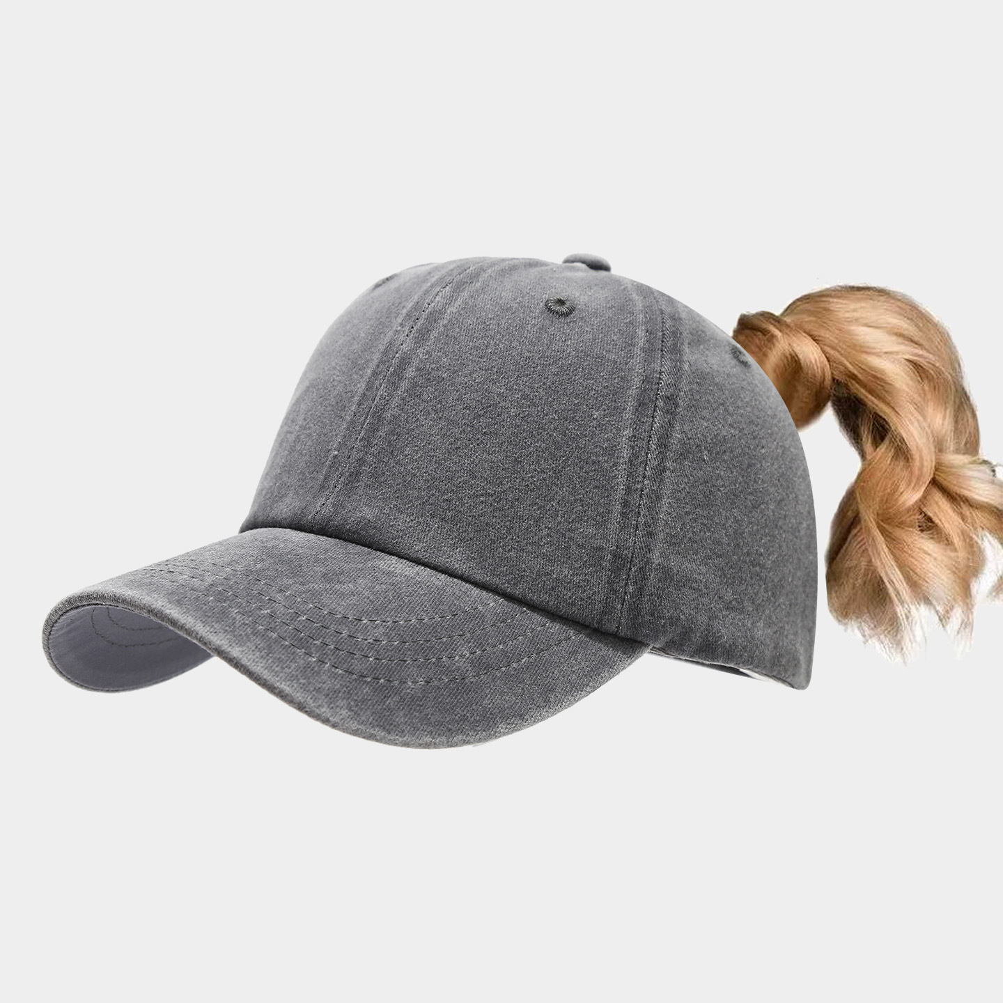 High Ponytail Outdoor Casual Sports Sun Hat photo 3