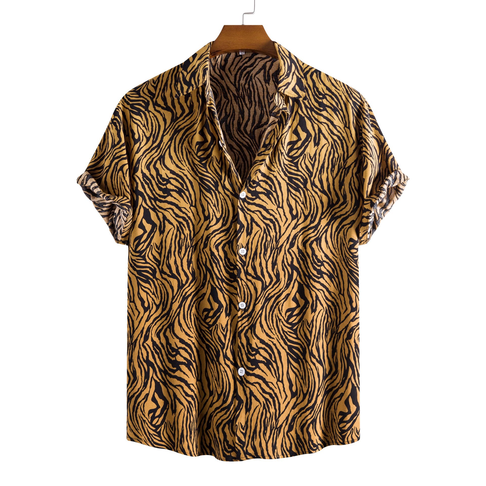 Men's Digital-Print Hawaiian Short-Sleeve Shirt photo 3