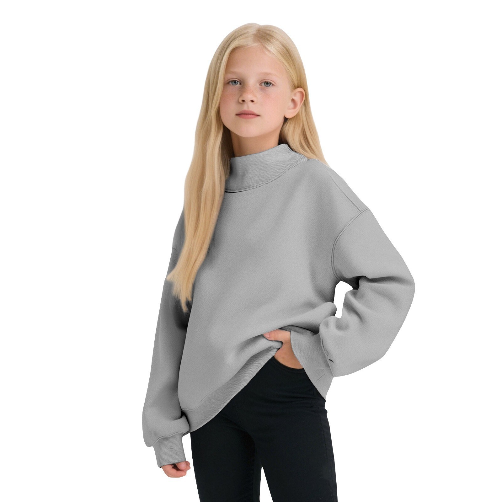Hoodie, Crew-neck Fleece-lined Sweatshirt Childrens Clothing Mid-to-large Size Outerwear Kids Wear photo 3