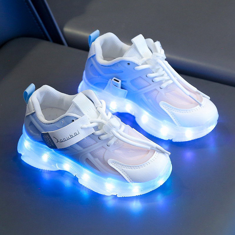 Rechargeable Glowing Shoes Colorful Light-Up Kids Shoes photo 6