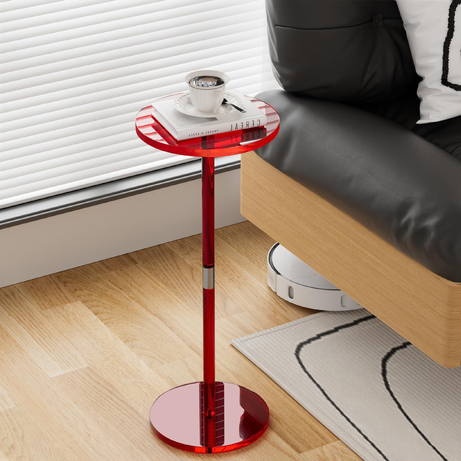 Acrylic Round Transparent Small Coffee Table photo 5