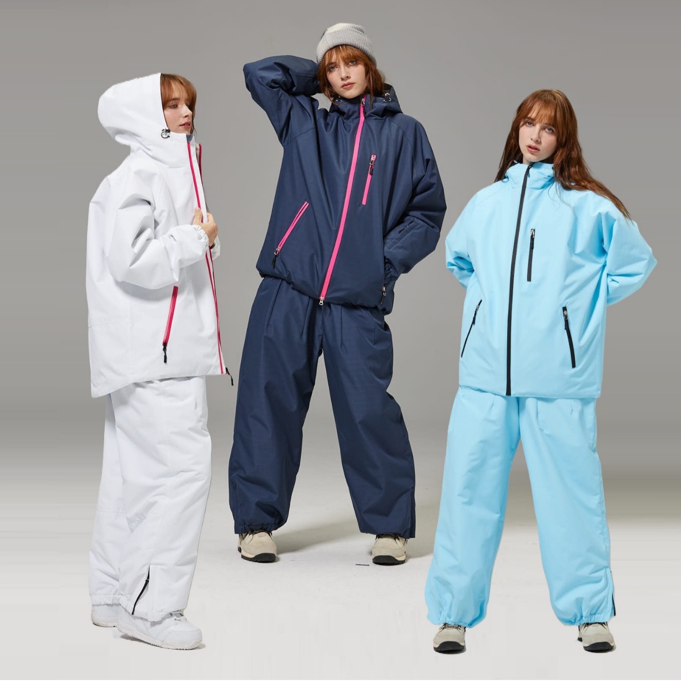 Unisex Windproof And Waterproof Loose-fitting Fashionable Ski Suit Set photo 1