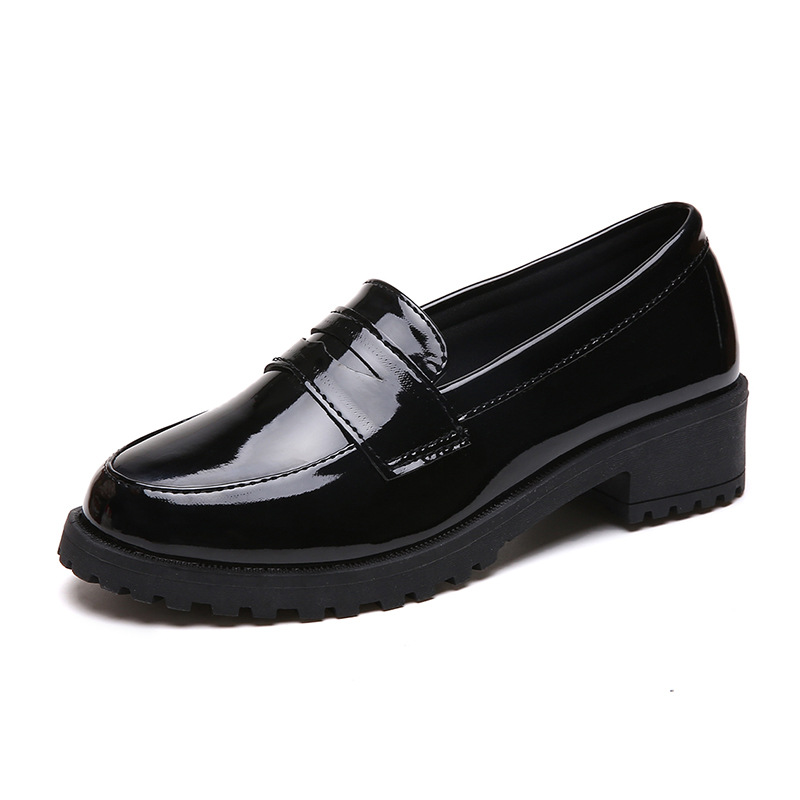 Korean-style Versatile Ulzzang Flat Shoes British-style Work Shoes photo 7