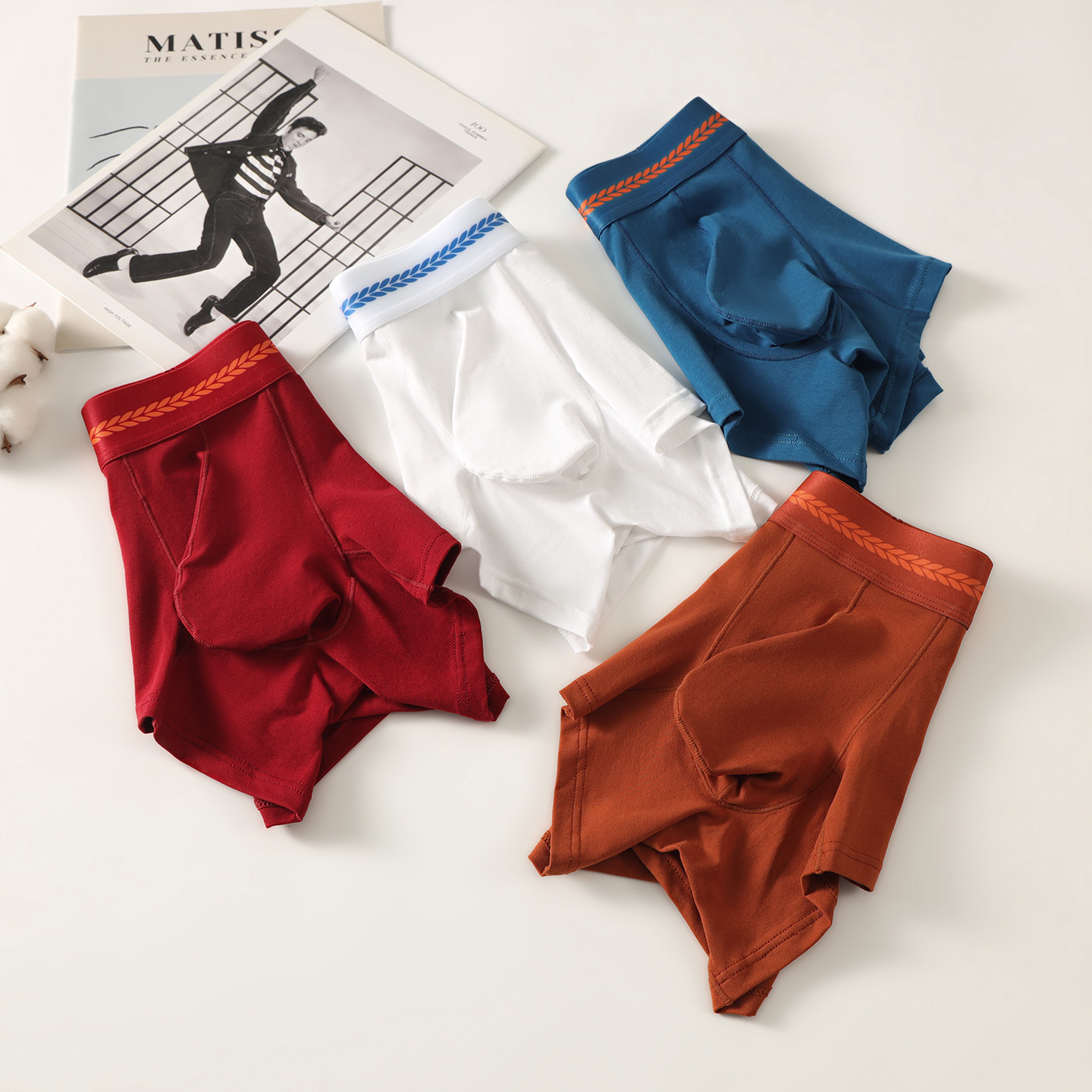 Mens Breathable Casual Stylish High-quality Boxer Briefs photo 6