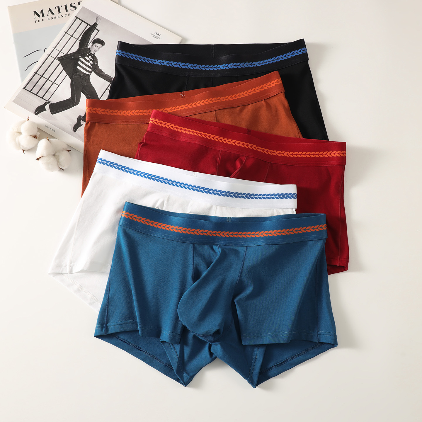 Mens Breathable Casual Stylish High-quality Boxer Briefs photo 4