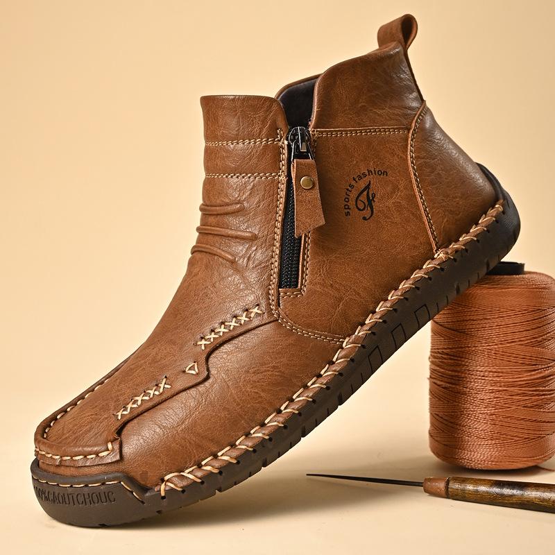 Plus-size High-top Ankle Boots Warm British-style Dr Boots photo 1
