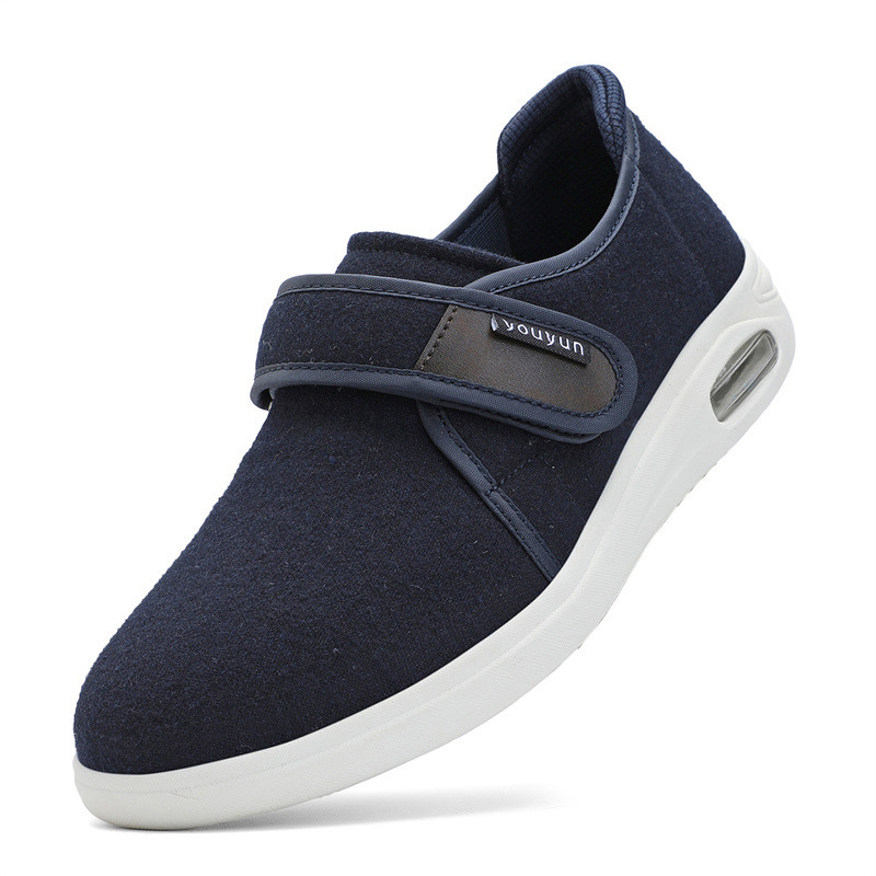 Velcro-closure Mid- To Late-adult Soft-soled Lightweight Non-slip Sneakers photo 2