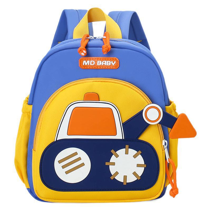 Cute Childrens Backpack Early Education Little Excavator Casual Shoulder Bag photo 3