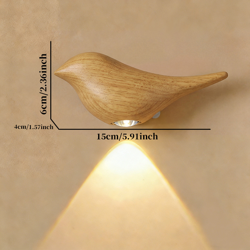 Wireless Emergency Dimming LED Bird Night Light With Human Body Sensor photo 7