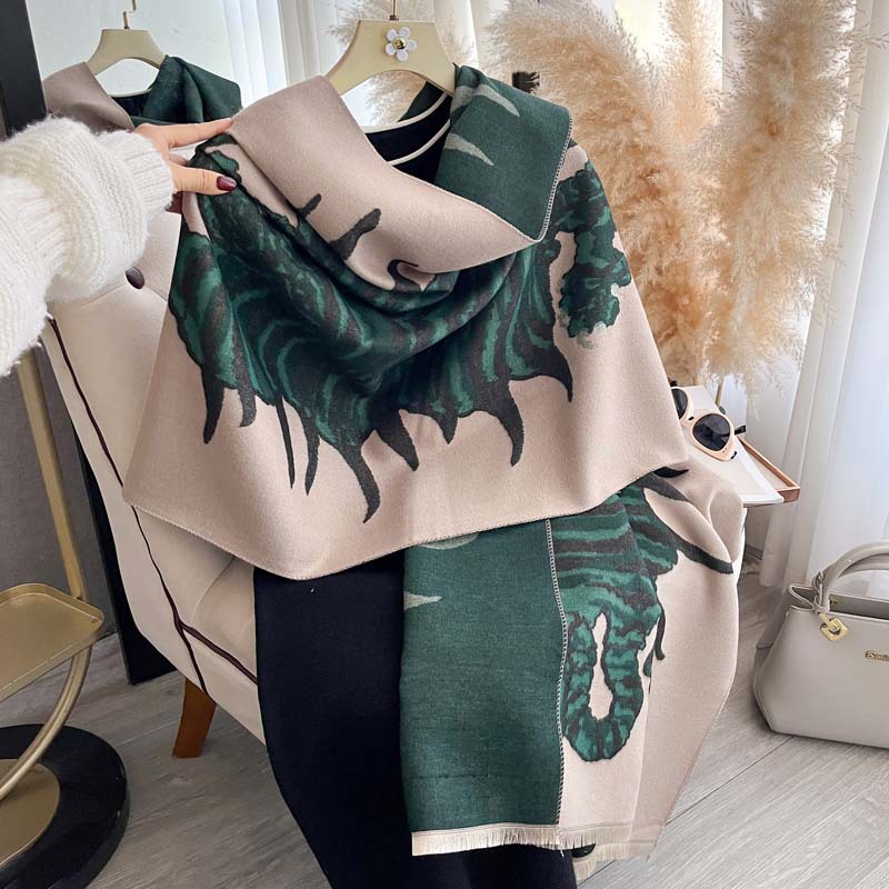 Double-sided Scarf Shawl Thick And Warm photo 6