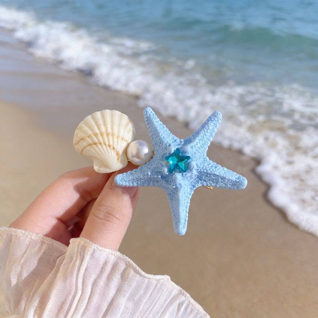 New Ocean-themed Hair Clip Headdress photo 6