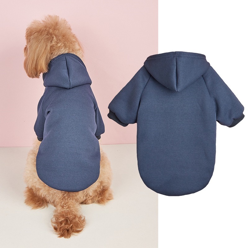 Classic Solid-color Hoodie For Pet Warmth photo 3