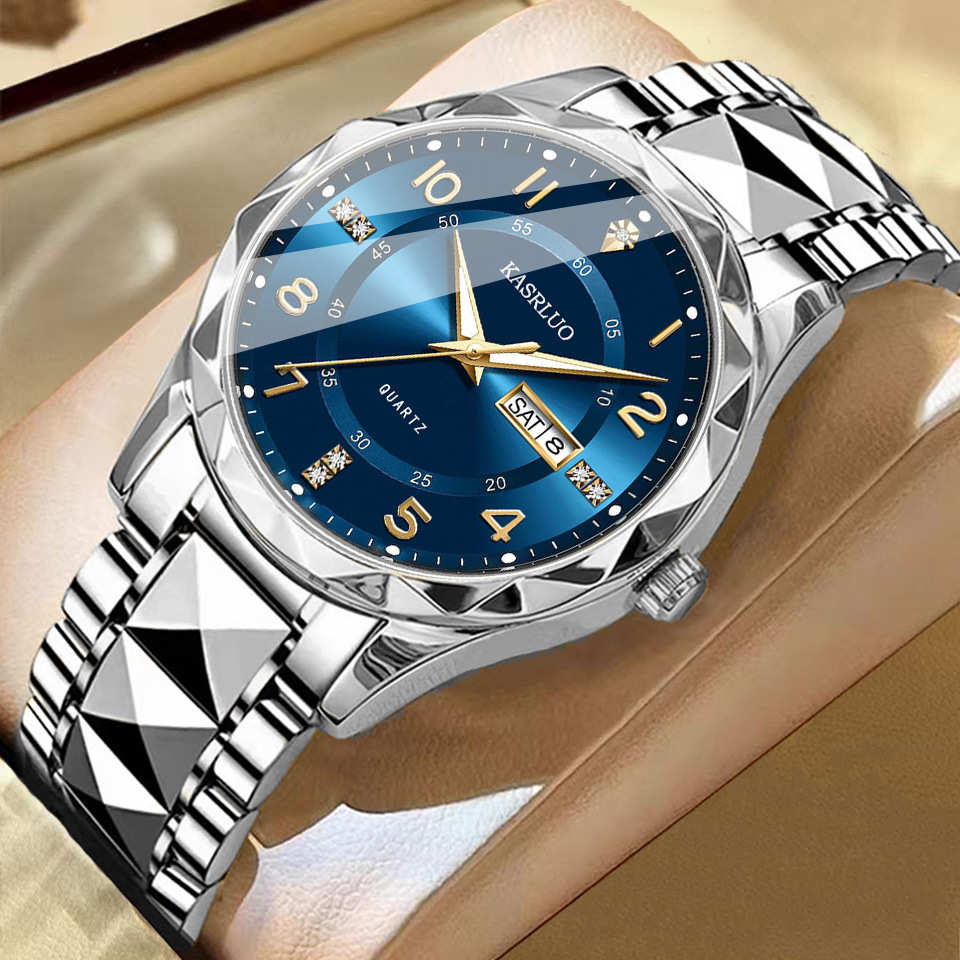 Men's Dual Calendar Fashion Waterproof Luminous Quartz Watch photo 7