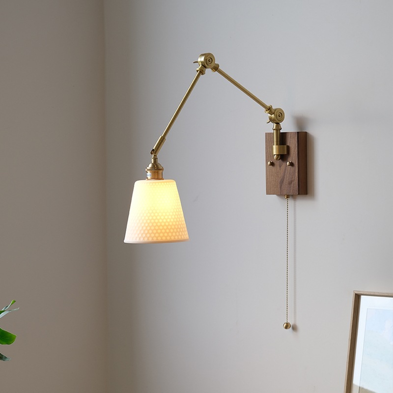 Mid-century Modern Bedroom Bedside Light In A Light French Vintage Style photo 5