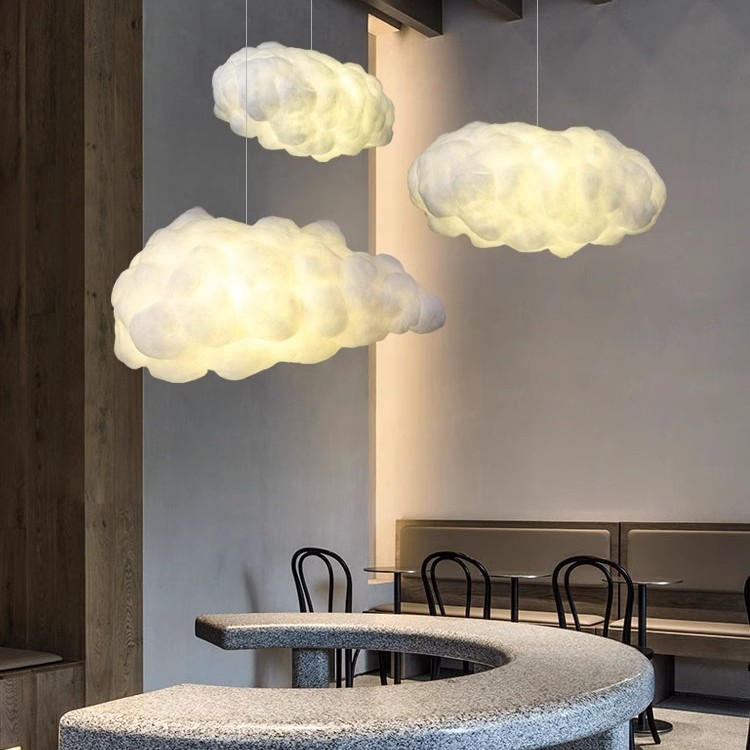 Net Red Cotton Floating Cloud Lamp Cloud Chandelier photo 1