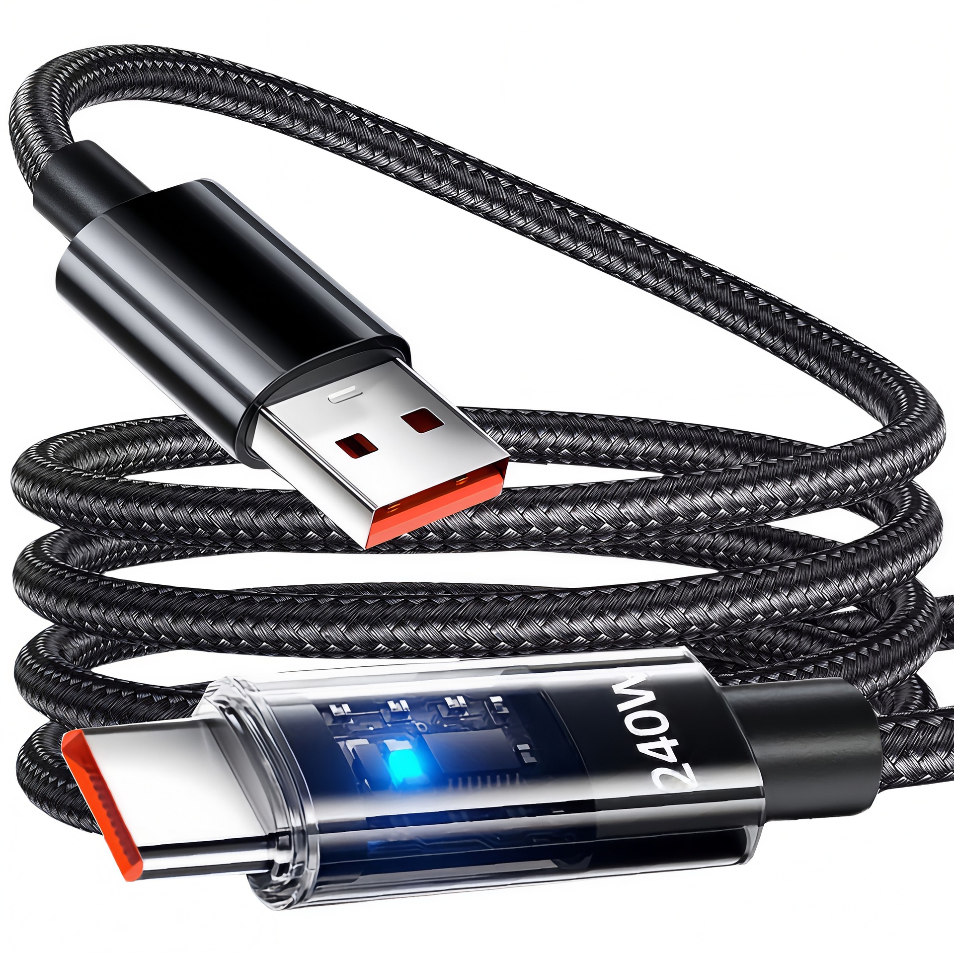 240W Fast-charging Data Cable For Smartphones And Car Use photo 4