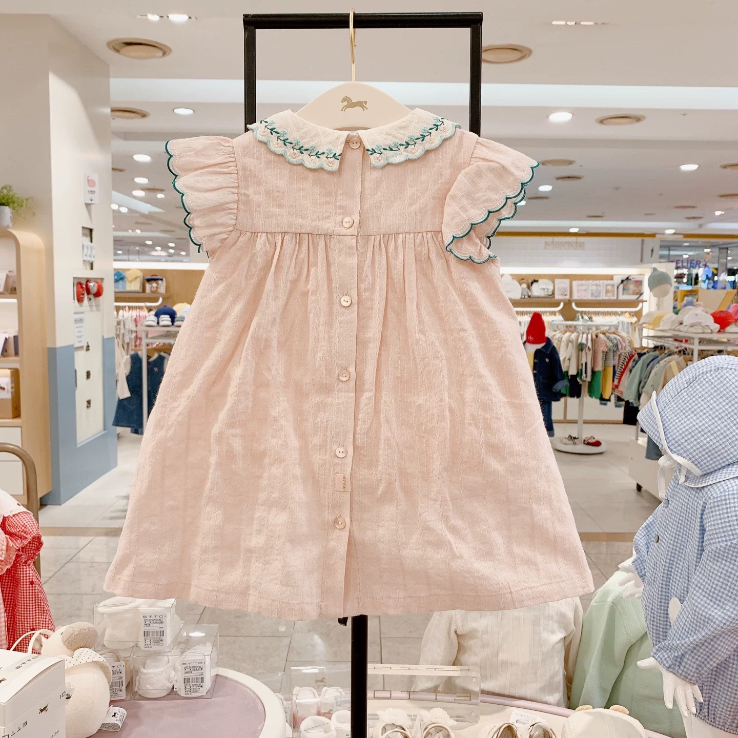 Embroidered Princess Cotton Dress Breathable Lining photo 5