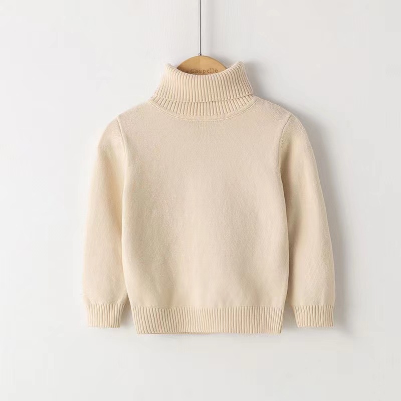Solid-color Knit Bottoming Shirts For Boys And Girls Children's Clothing photo 5