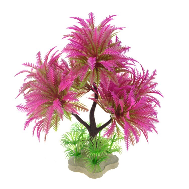 Fish Tank Landscape Artificial Water Grass Tree Landscape Simulation Aquarium Decorative Plastic Plant photo 6