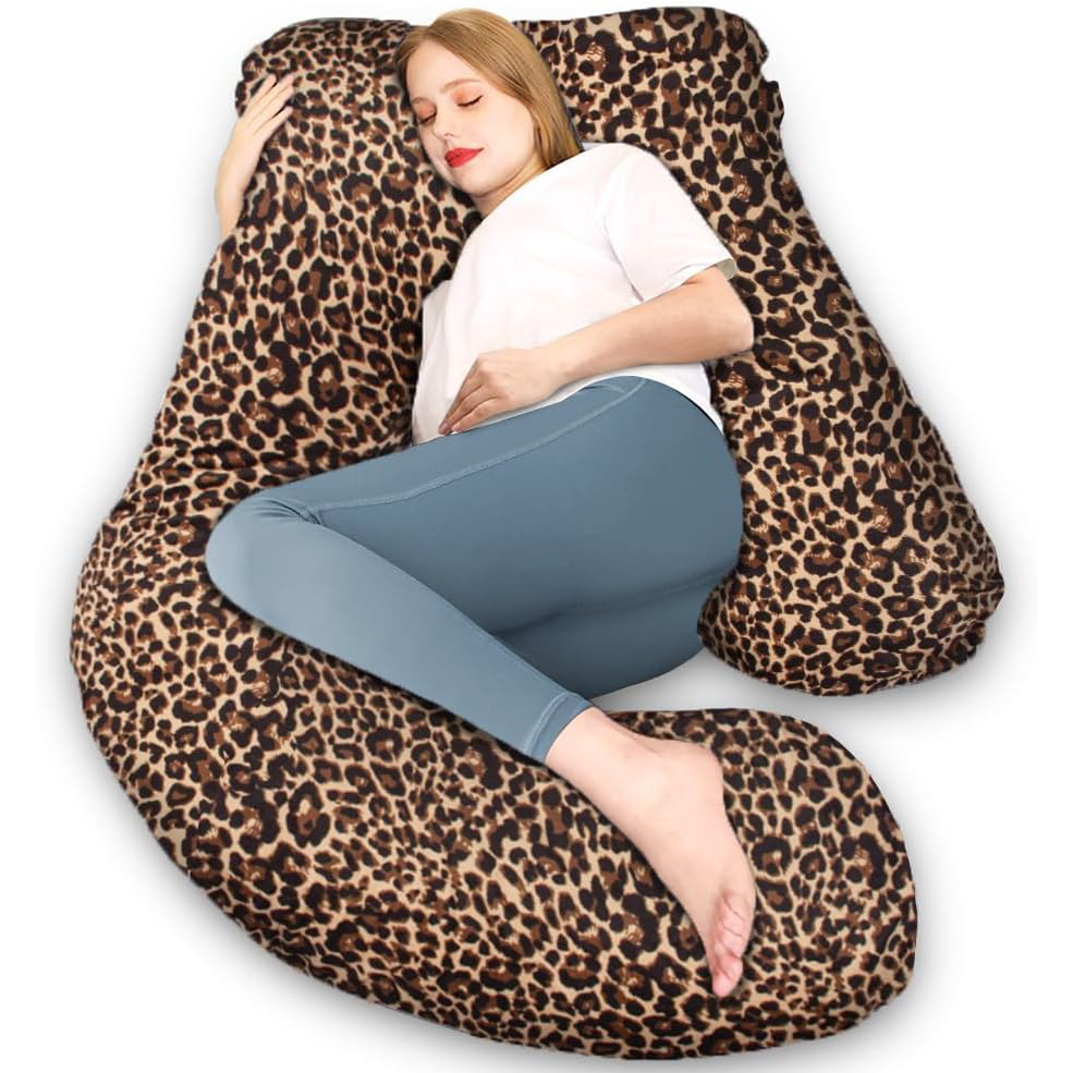 Household Detachable Multi-purpose Leopard-print Pillow photo 5