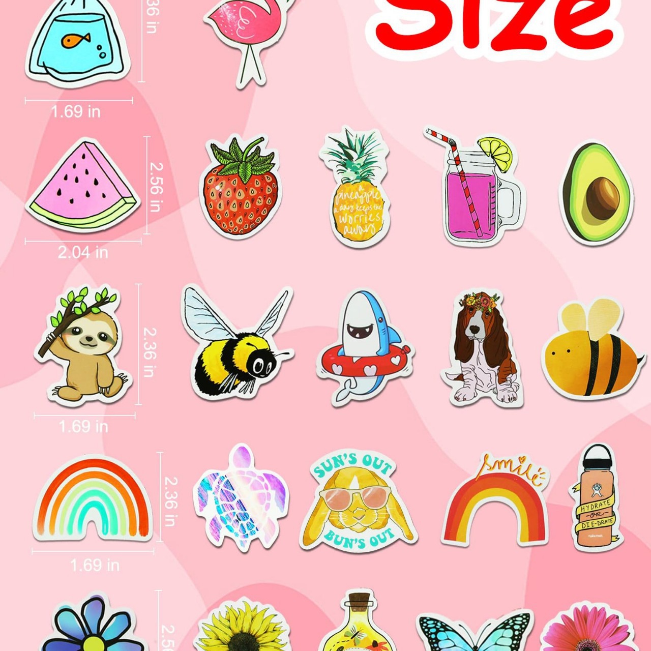 200 Pieces Style Stickers DIY Decorative Luggage Notebook Waterproof Label photo 2