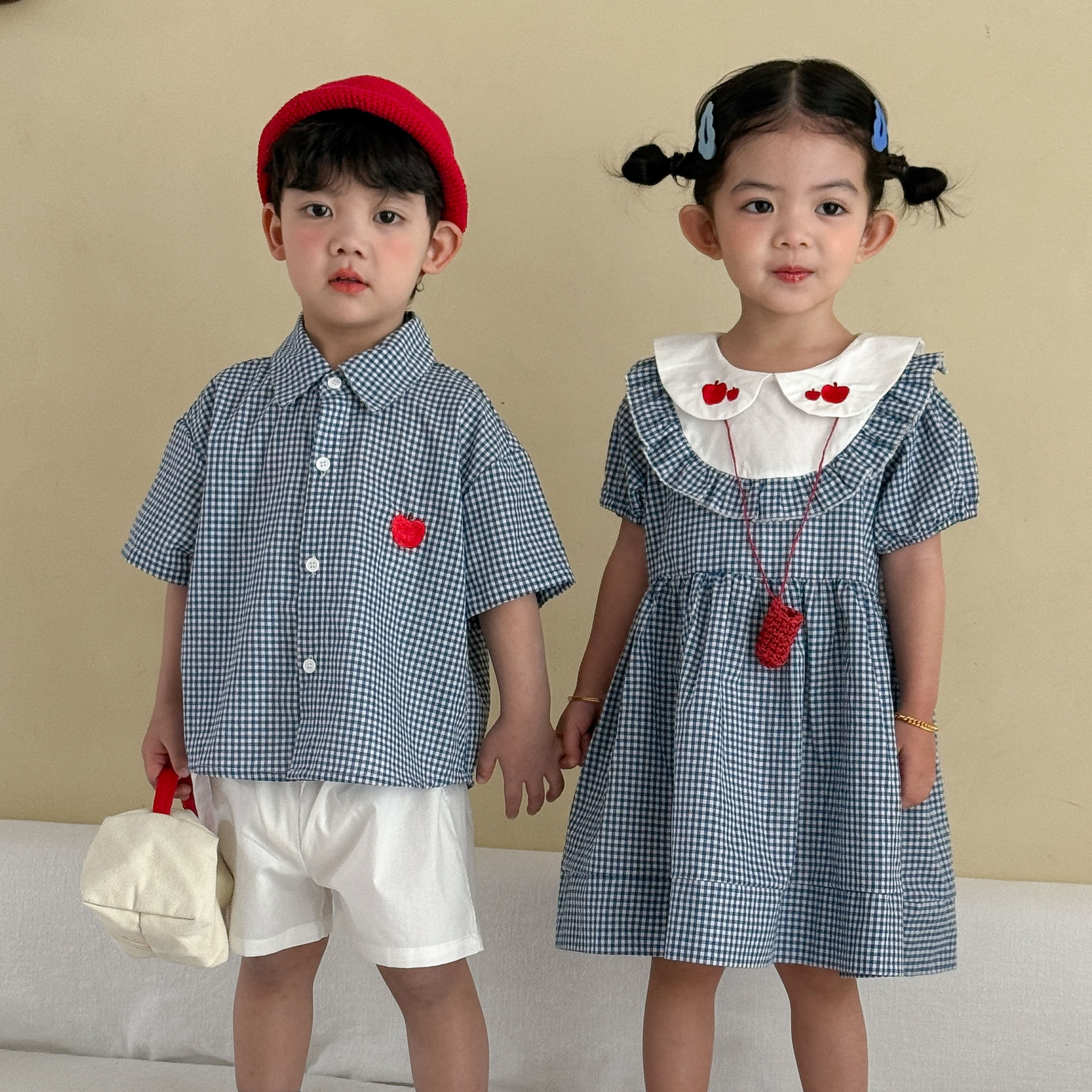 Stylish Cotton Dress For Girls Matching Sibling Outfit photo 1