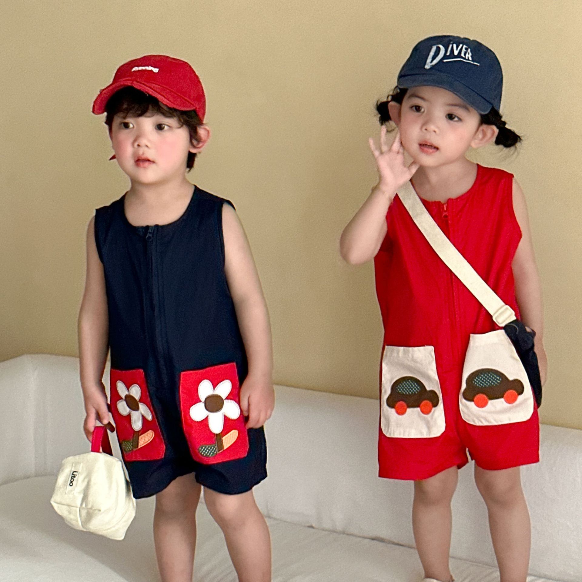 Loose-fitting One-piece Outfit For Baby Girls Going Out photo 2