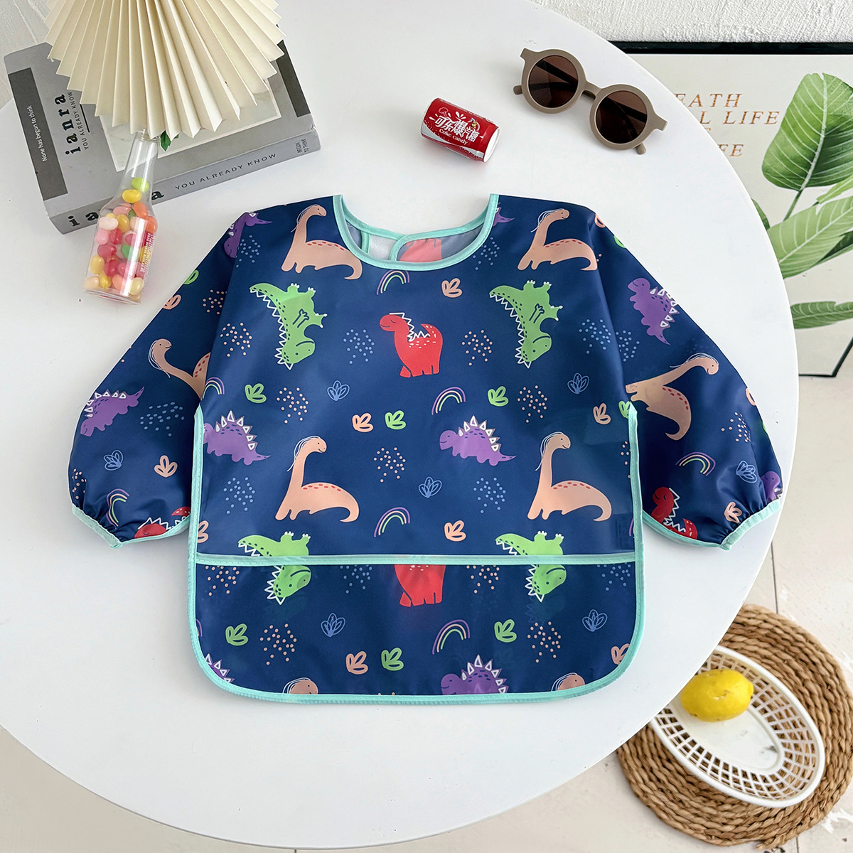 Baby Feeding Bib, Newborn Waterproof Cover Bib photo 3