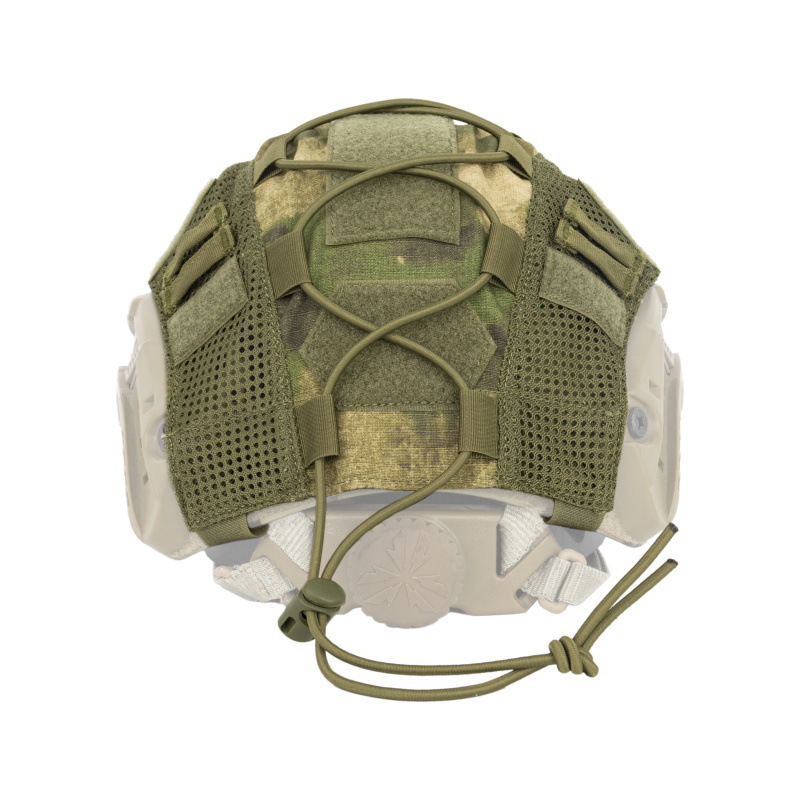 Camouflage Helmet Cover With Elastic Cord Tactical Camouflage Helmet Cover photo 5