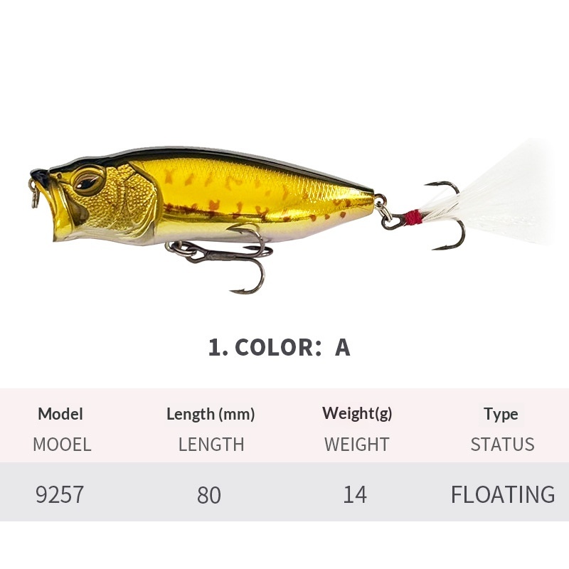Surface Line Splash Inducing Long Cast Bio Mimetic Lure photo 7