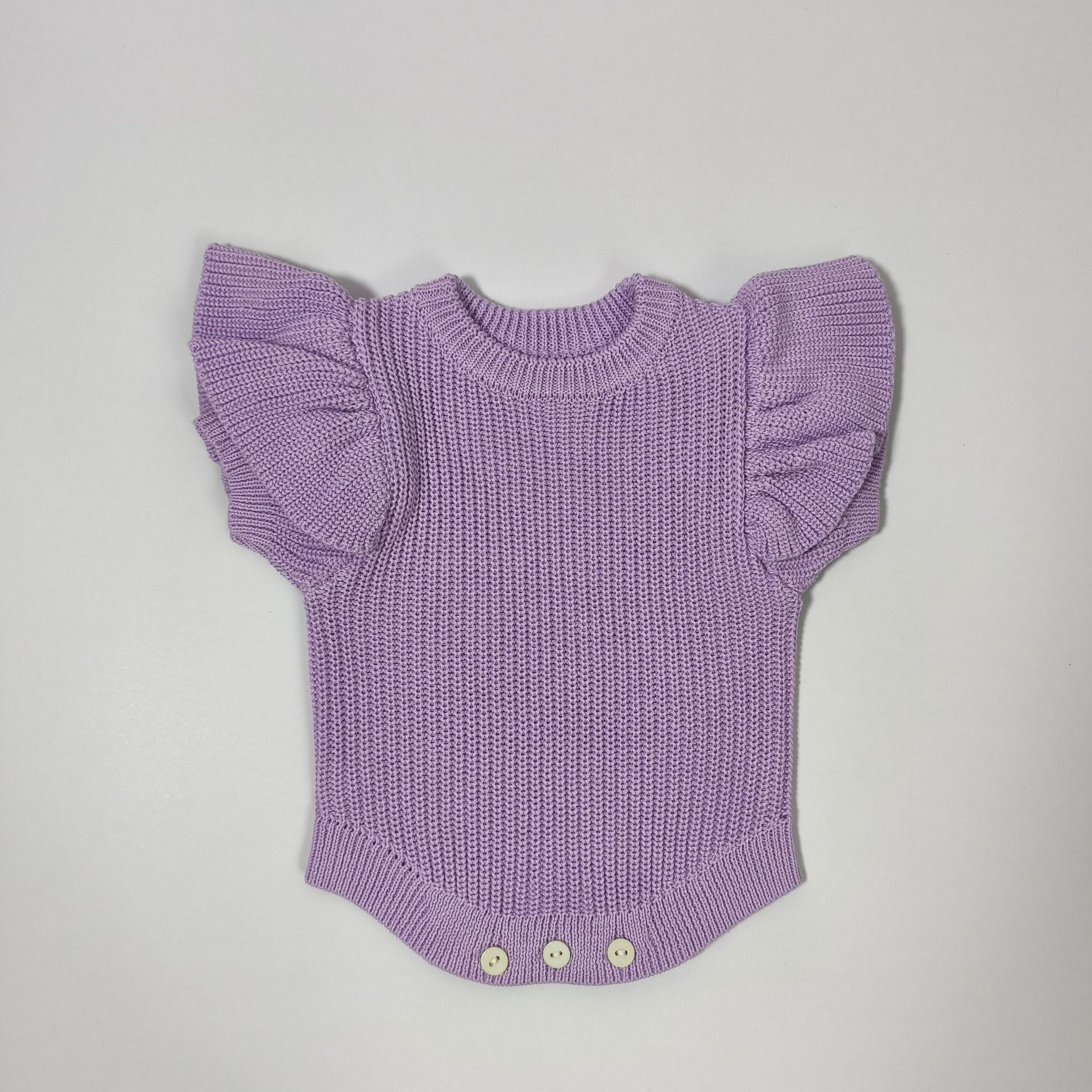 Instagram-style Baby Knitted Romper Autumnwinter Pure Cotton Warm Onesie photo 3