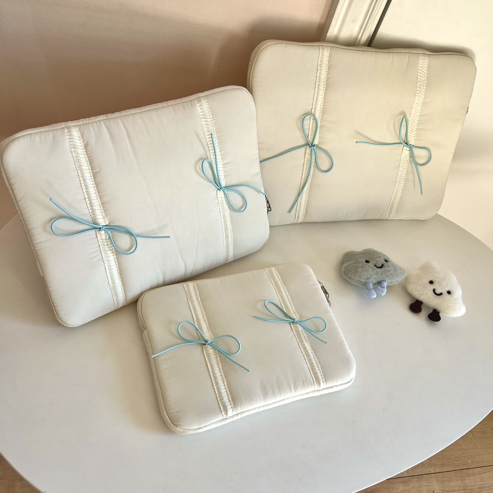 Tablet PC Bag Elastic Lace Bow Laptop Sleeve photo 2