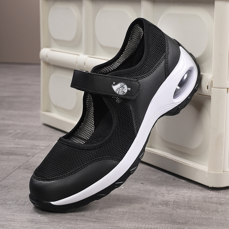 Women's Air-cushioned Mesh Sneakers, Slip-on Style photo 5