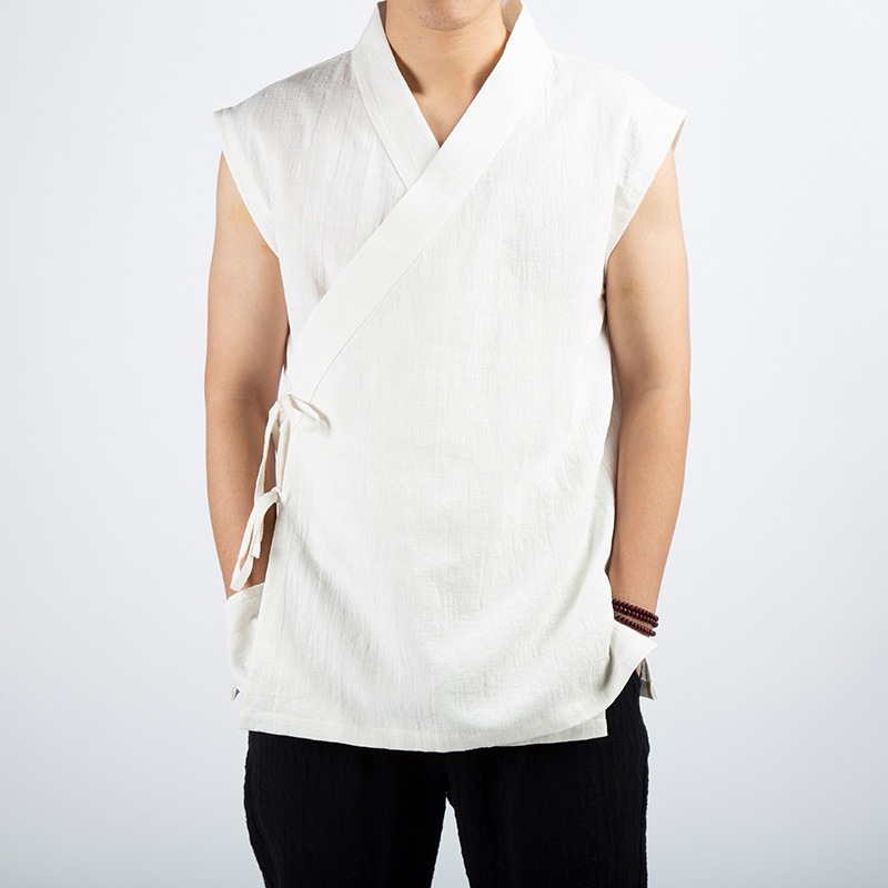 Solid-color Men's Trendy Casual Short-sleeved Shirt photo 4