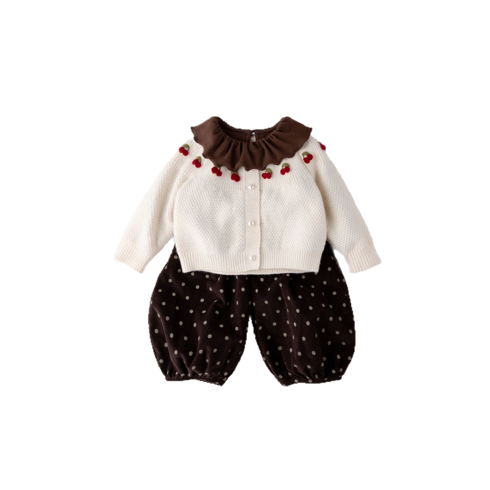 Toddler Girls Cotton Cardigan Clothing Set photo 3