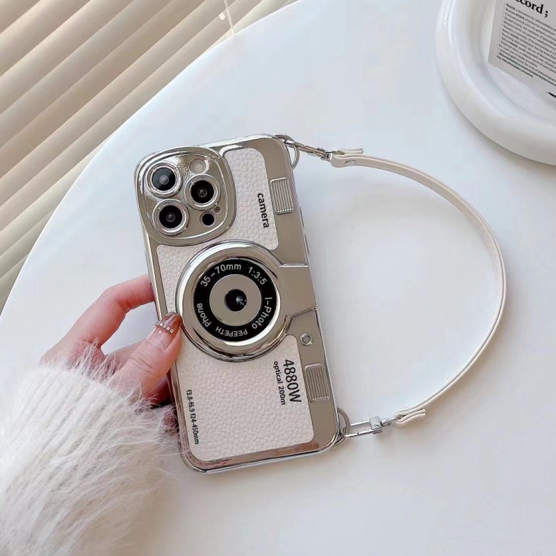 Creative Electroplated Phone Case With A Wrist Strap photo 5