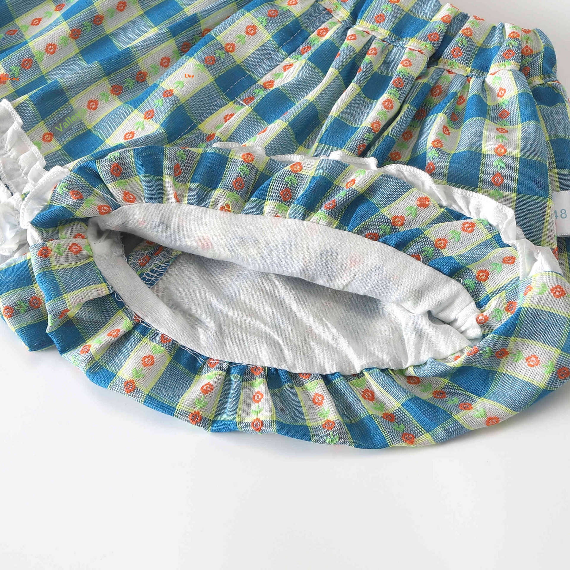 Lace-trimmed Collar Sleeveless Top And Lace Trim Childrens Clothing Set photo 5