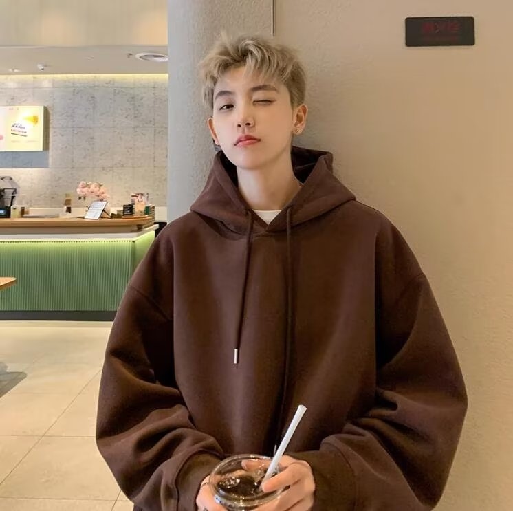 Men's Loose-fitting Pullover Hoodie photo 6